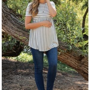 Pink Blush Maternity peplum top